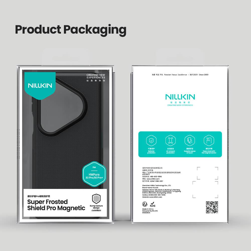 Чехол-крышка NILLKIN для Huawei Pura 80 Pro, Pura 80 Pro Plus (Pura 80 Pro+) (серия Frosted shield Pro Magnetic case)